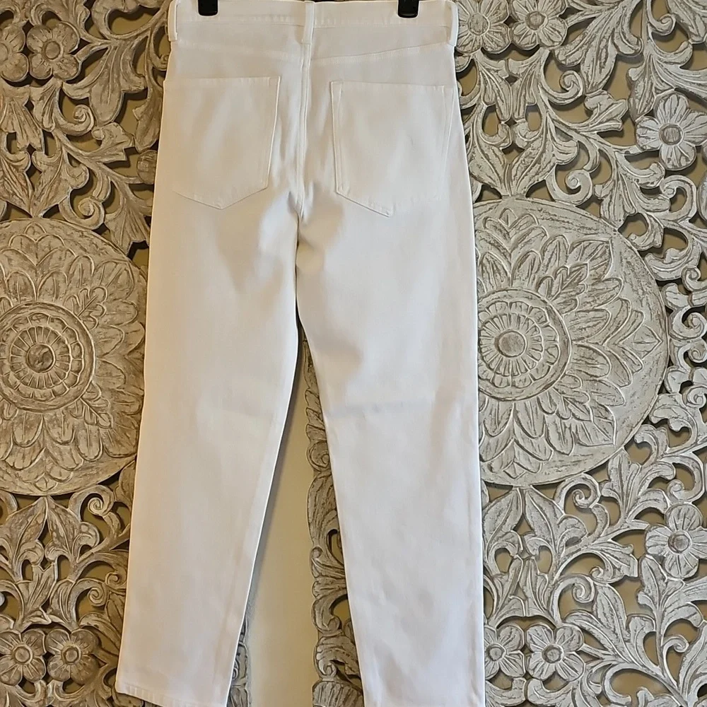 Banana Republic White High-Waisted Jeans - Picture 2 of 11